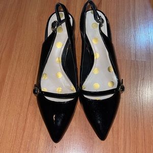 Boden black pointy heels